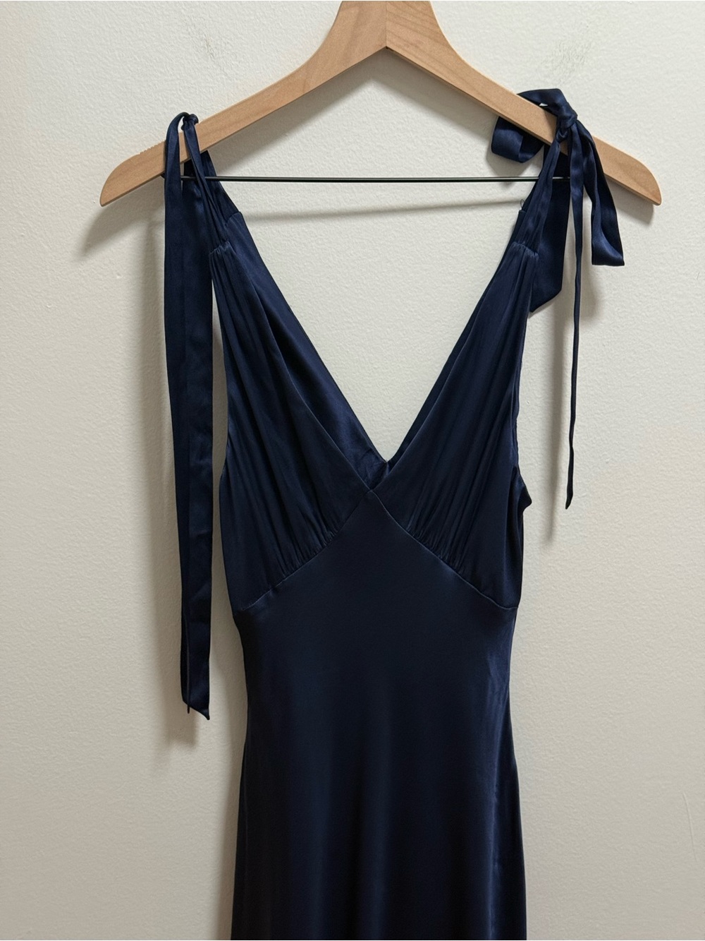 Reformation Pernille silk dress navy blue  maxi formal summer wedding guest NWT - Picture 10 of 12